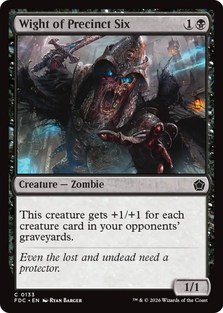 Wight of Precinct Six [Foundations Commander]