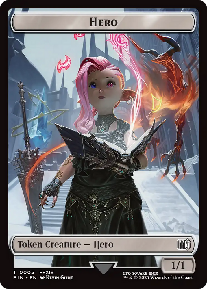 Hero (0005) // Copy (0001) Double-Sided Token [FINAL FANTASY Tokens]
