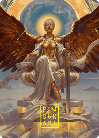 Herald of Eternal Dawn Art Card (27/54) (Gold-Stamped Signature) [Foundations Art Series]