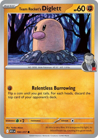 Team Rocket's Diglett (100/217) [Mega Evolution: Ascended Heroes]
