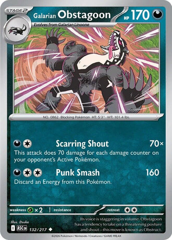 Galarian Obstagoon (132/217) [Mega Evolution: Ascended Heroes]