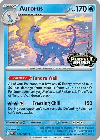 Aurorus (024/088) (Perfect Order Stamped) [Miscellaneous Cards]