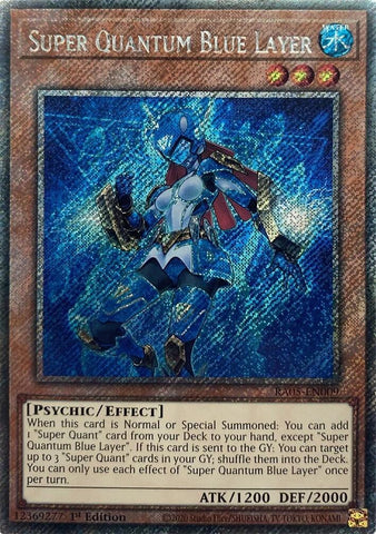 Super Quantum Blue Layer (Platinum Secret Rare) [RA05-EN009] Platinum Secret Rare