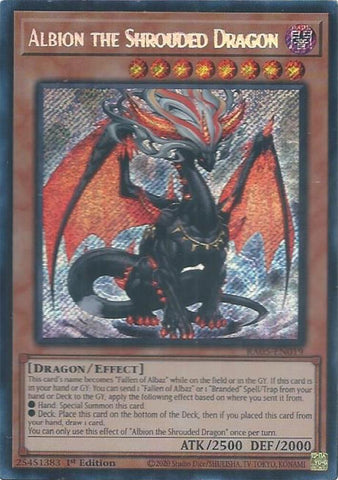 Albion the Shrouded Dragon (Secret Rare) [RA05-EN019] Secret Rare