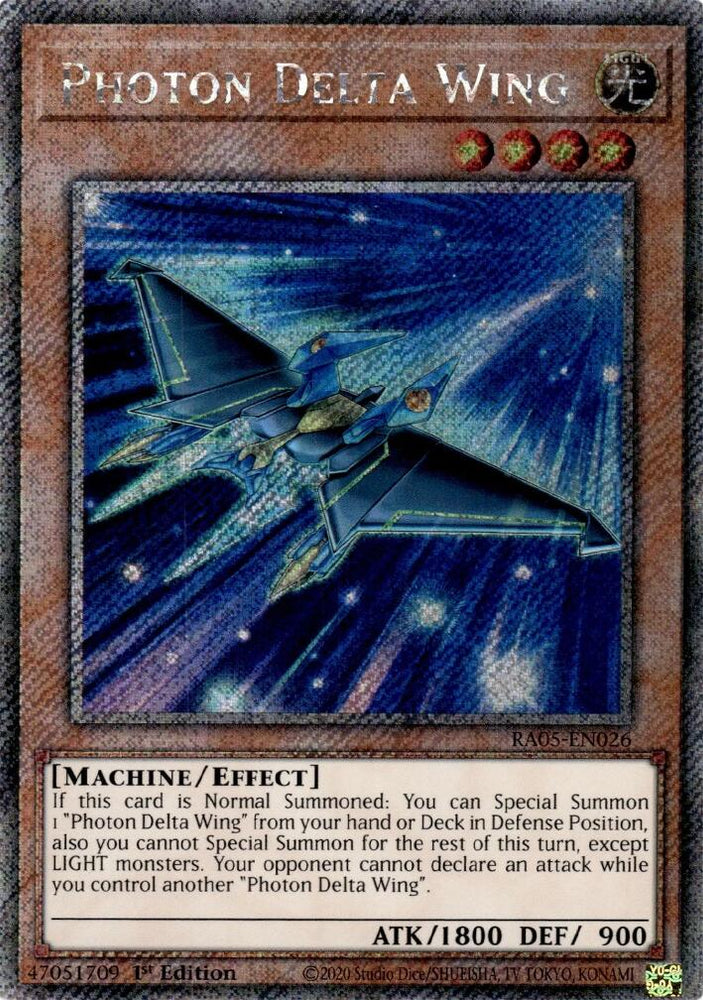 Photon Delta Wing (Platinum Secret Rare) [RA05-EN026] Platinum Secret Rare