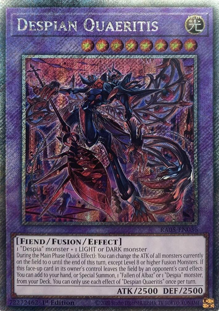 Despian Quaeritis (Platinum Secret Rare) [RA05-EN036] Platinum Secret Rare