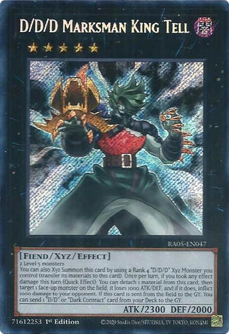 D/D/D Marksman King Tell (Secret Rare) [RA05-EN047] Secret Rare