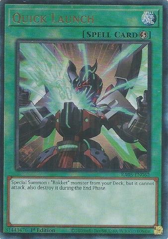 Quick Launch (Ultimate Rare) [RA05-EN062] Ultimate Rare