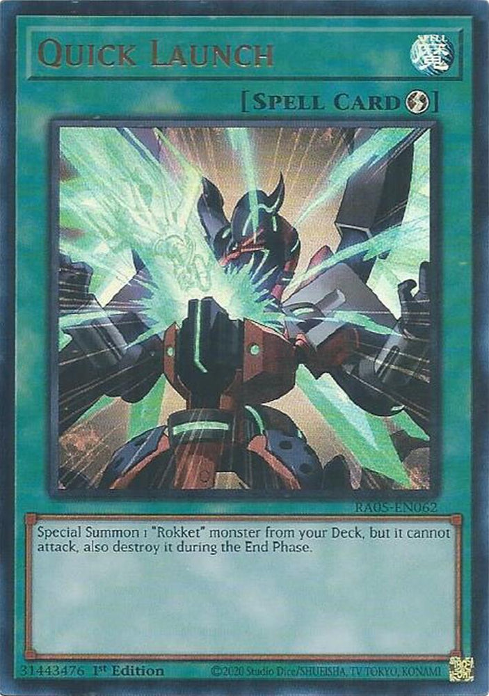 Quick Launch (Ultra Rare) [RA05-EN062] Ultra Rare