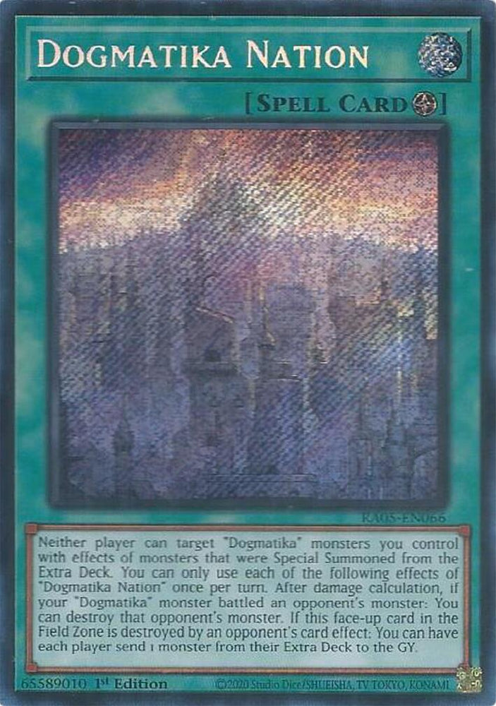 Dogmatika Nation (Secret Rare) [RA05-EN066] Secret Rare