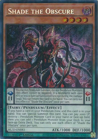 Shade the Obscure [BLZD-EN083] Secret Rare