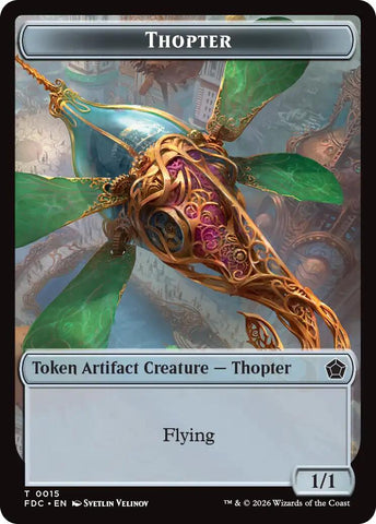 Thopter // The Monarch Double-Sided Token [Foundations Commander Tokens]
