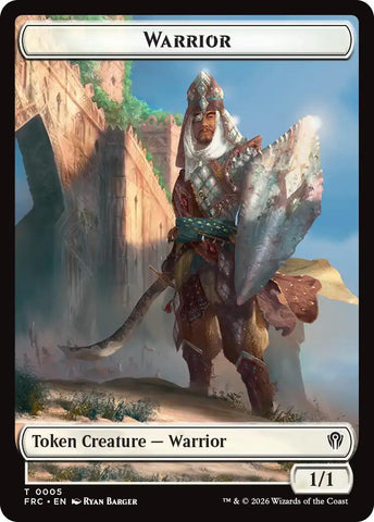 Warrior // Insect Double-Sided Token [Reality Fracture Commander Tokens]