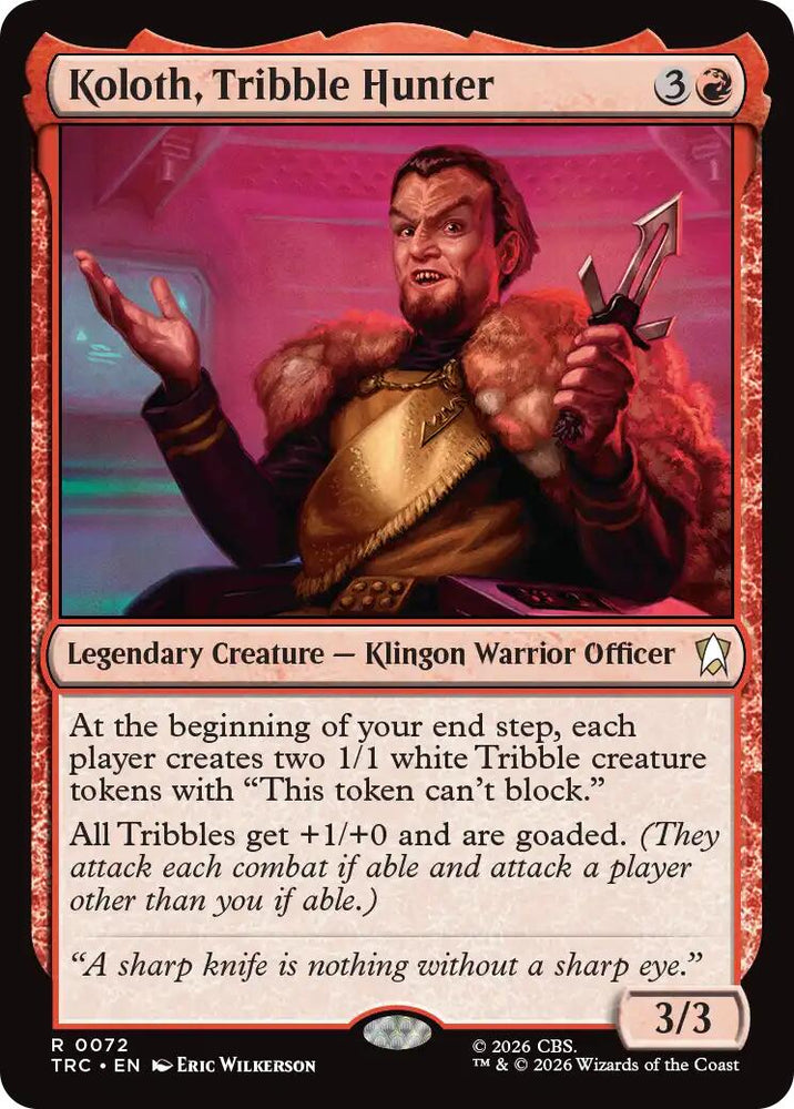 Koloth, Tribble Hunter (Surge Foil) [Star Trek Commander]
