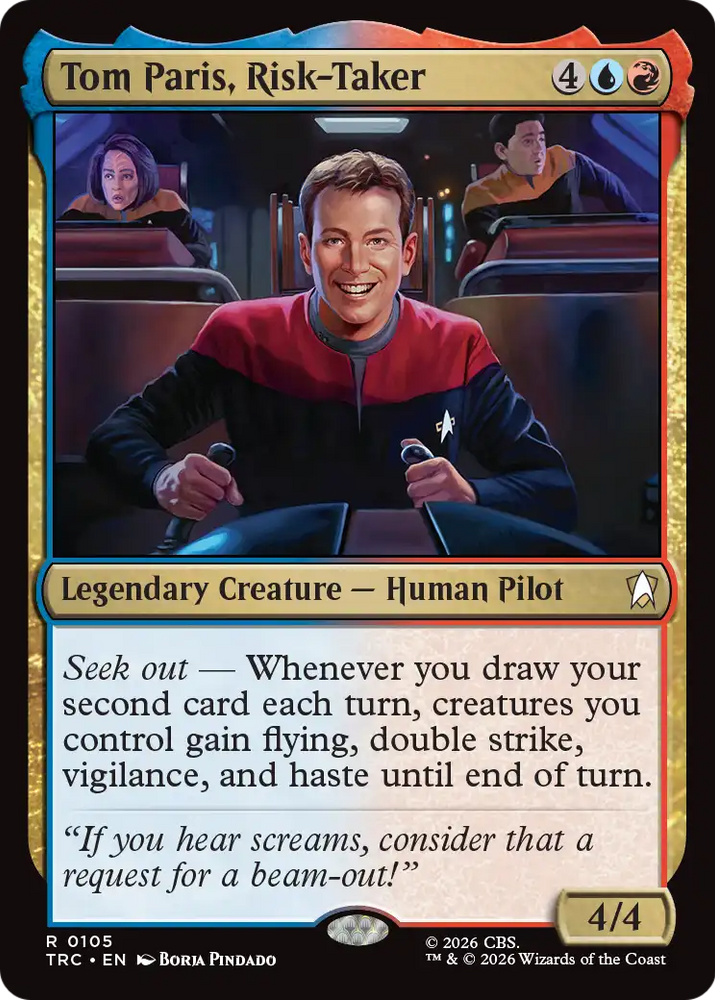Tom Paris, Risk-Taker (Surge Foil) [Star Trek Commander]