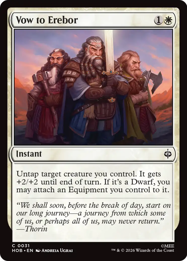 Vow to Erebor [The Hobbit]