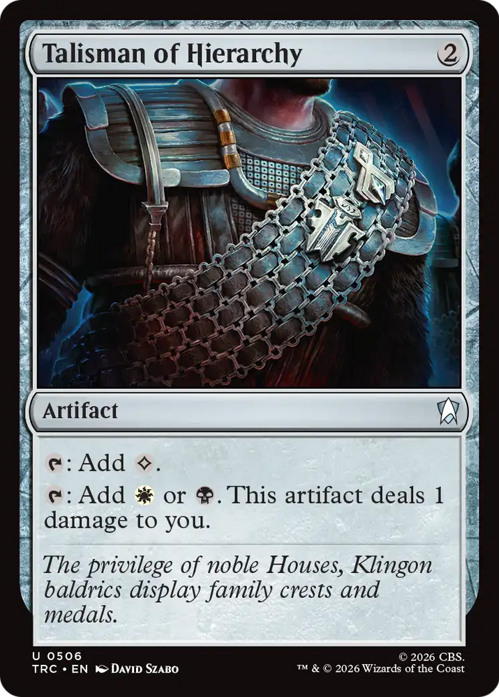 Talisman of Hierarchy (Surge Foil) [Star Trek Commander]