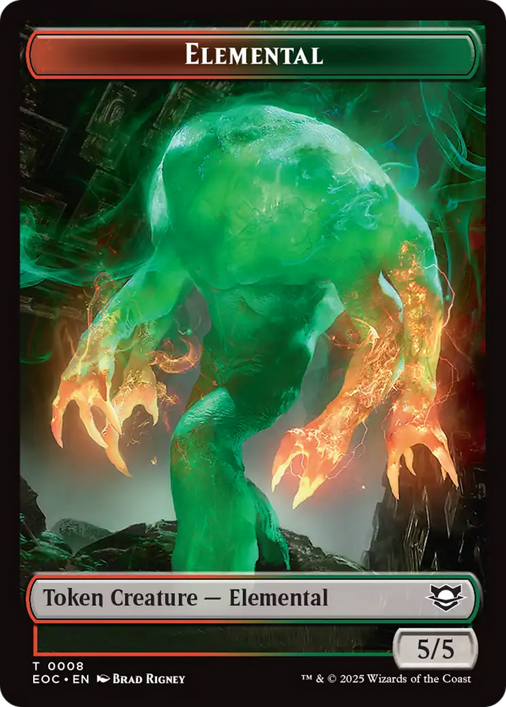 Insect // Elemental (0008) Double-Sided Token [Edge of Eternities Commander Tokens]
