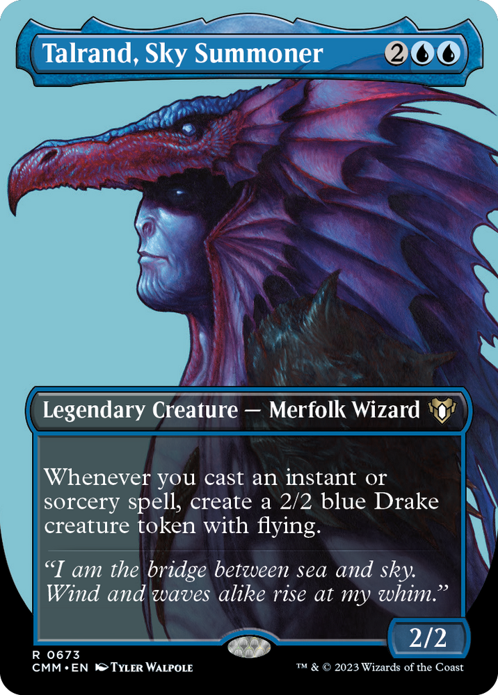 mtg borderless profile cards Azusa, Lost But Seeking reprint in Commander Masters, revealed on Weekly #MTG #MTGCMM Check out that variant! The Gathering Talrand, Sky Summoner (Borderless Profile)