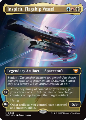 Inspirit, Flagship Vessel (Borderless) [Edge of Eternities Commander]