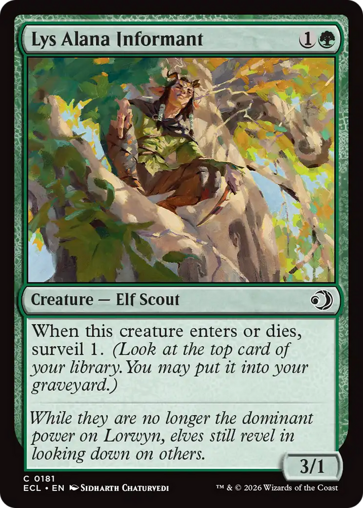 Lys Alana Informant [Lorwyn Eclipsed]