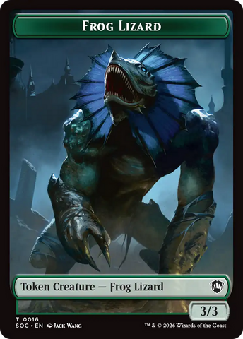 Boar // Frog Lizard Double-Sided Token [Secrets of Strixhaven Commander Tokens]