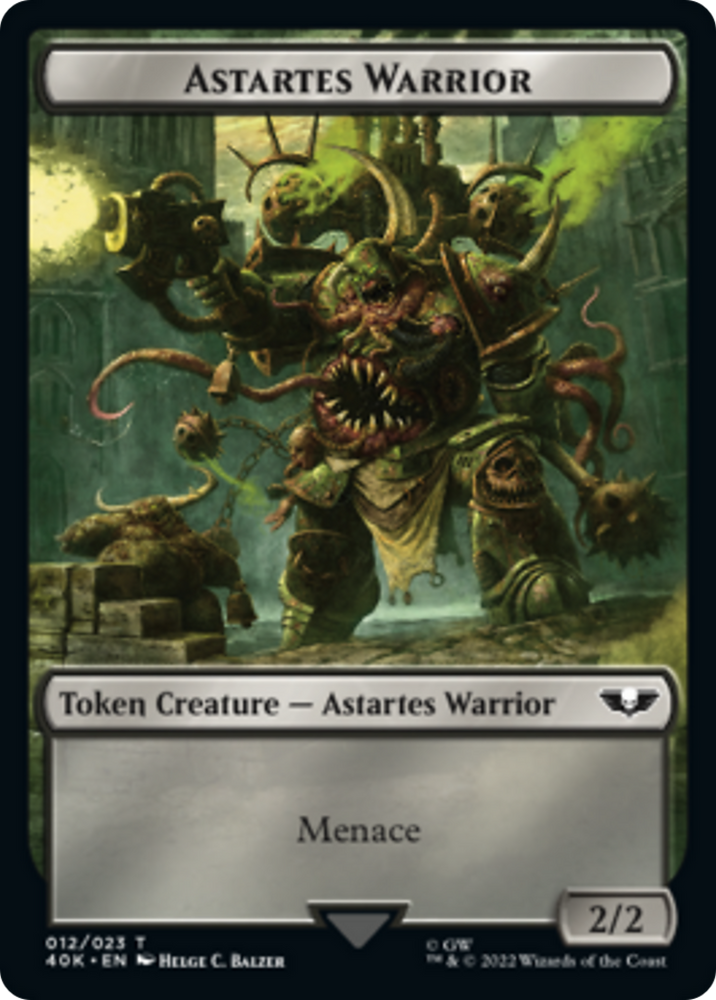 Spawn // Astartes Warrior Double-sided (Surge Foil) [Warhammer 40,000 Tokens]