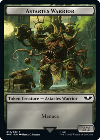 Spawn // Astartes Warrior Double-sided (Surge Foil) [Warhammer 40,000 Tokens]