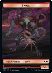 Spawn // Blue Horror Double-sided (Surge Foil) [Warhammer 40,000 Tokens]