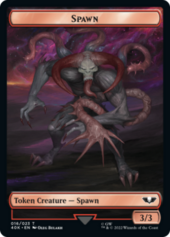 Spawn // Astartes Warrior Double-sided (Surge Foil) [Warhammer 40,000 Tokens]